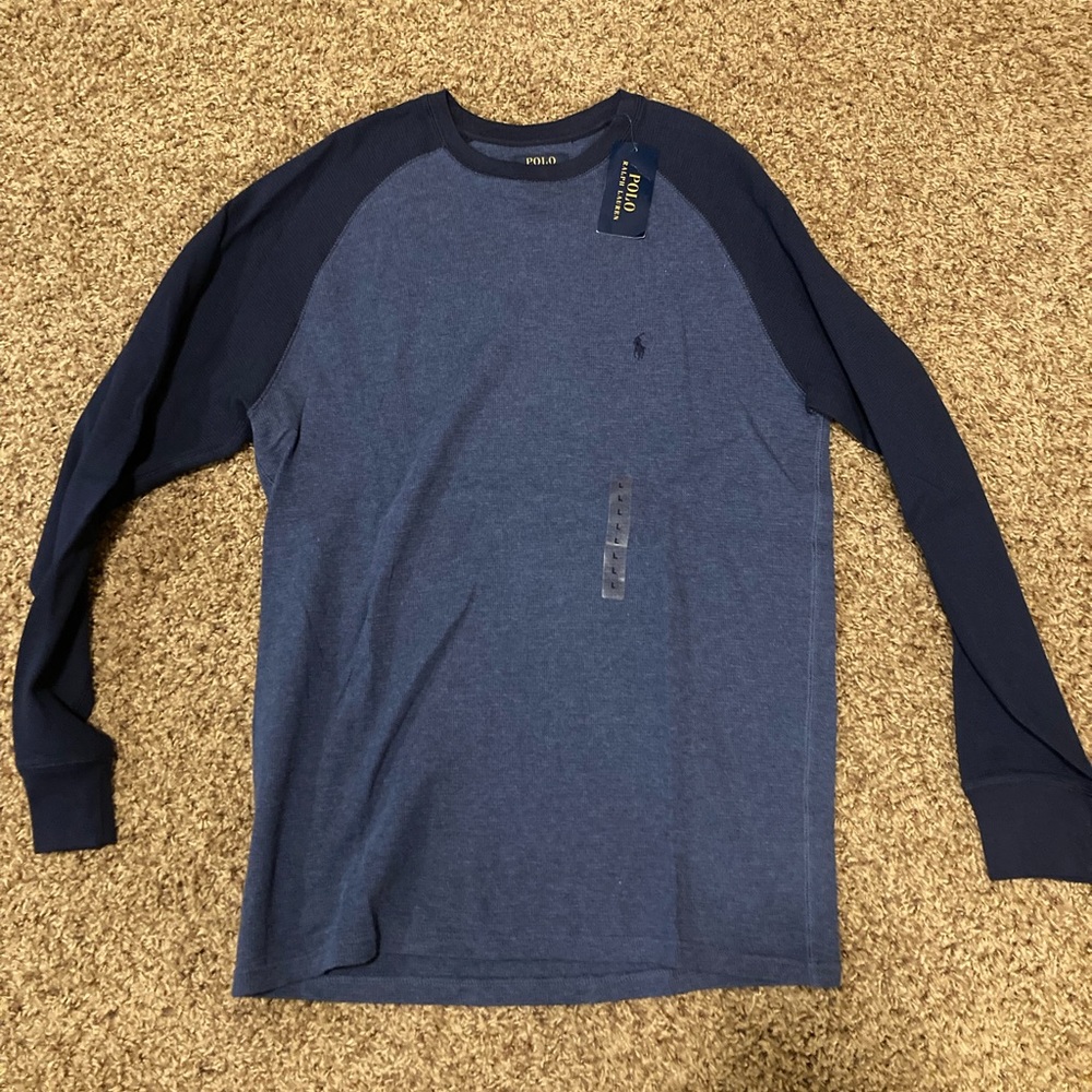 Polo Ralph Lauren thermo shirt blue large new with tags
